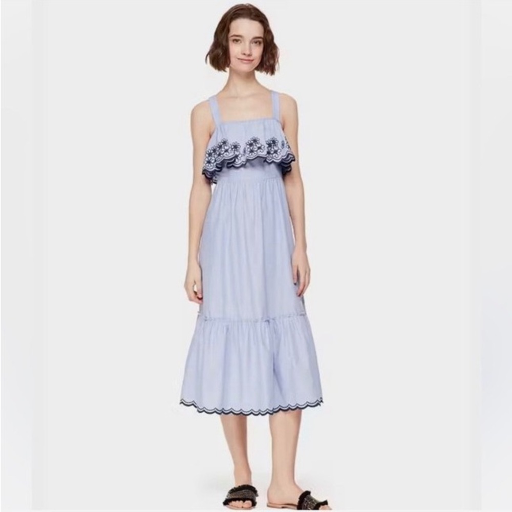 Kate Spade Broome Street Daisy Embroidered Patio Dress